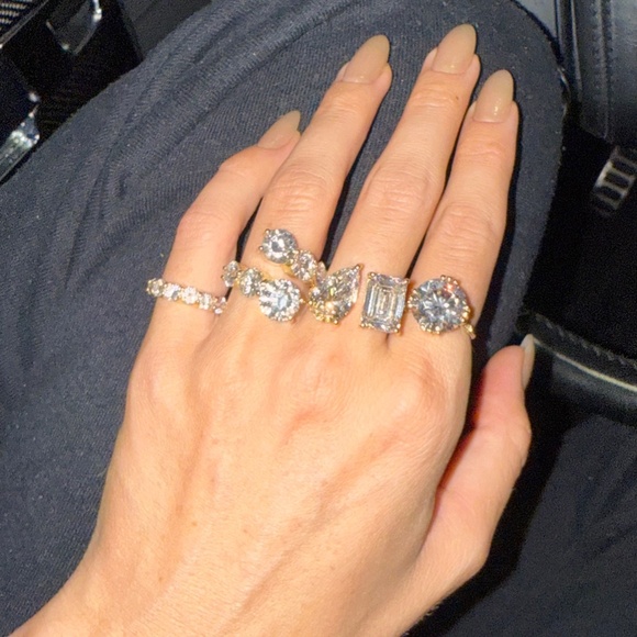 Edwardian Era Ring 7 Carat Round Brilliant Lab-Grown Diamond in Yellow Gold - Picture 7 of 7